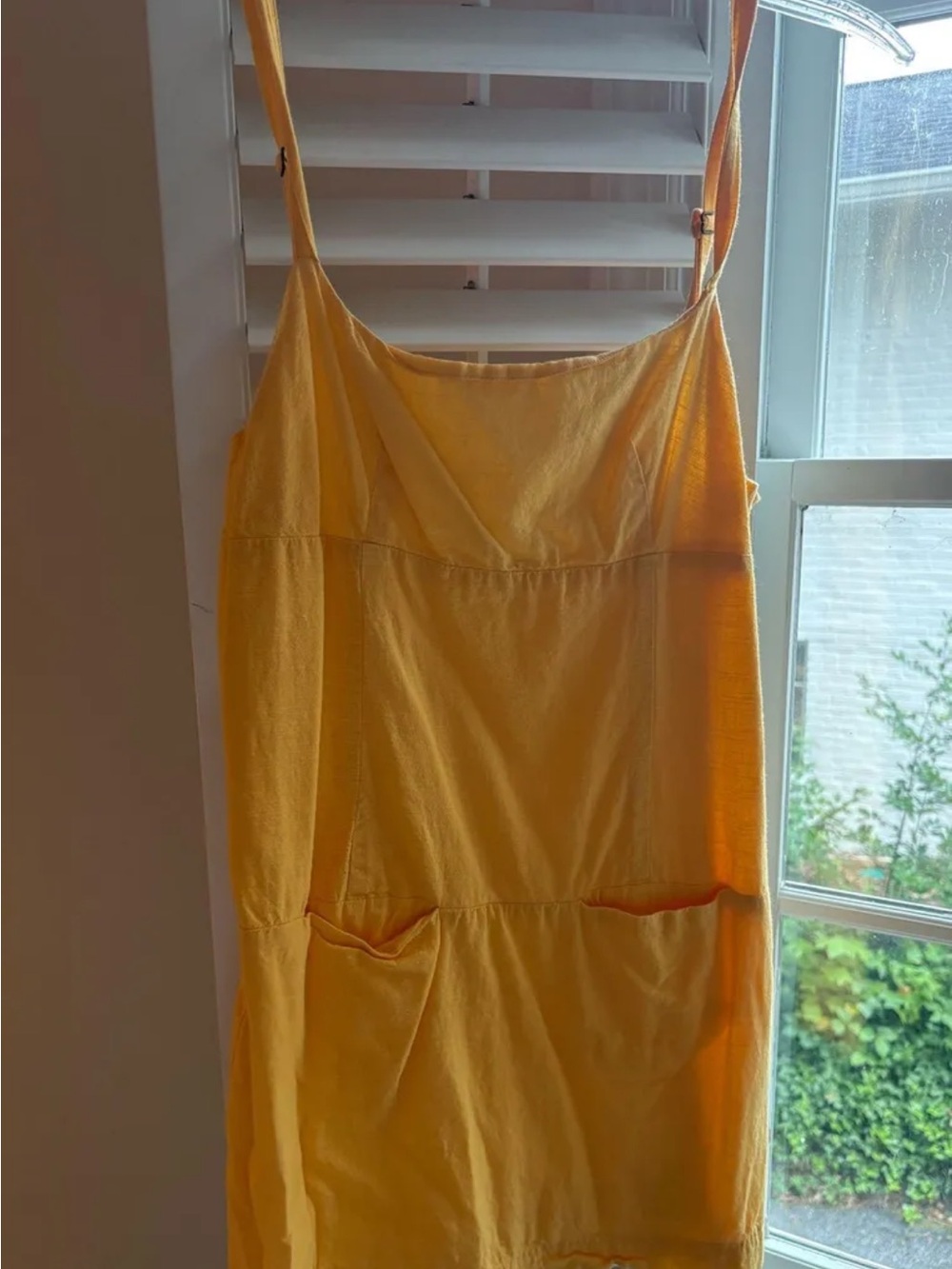 Urban Outfitters Yellow Mini Dress with Pockets